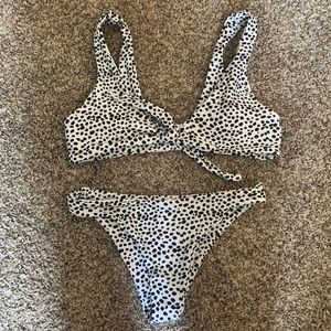 Polka Dot Bikini (including black sarong)